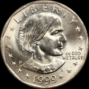 1999 D Susan B Anthony Dollar US Mint Coin "Brilliant Uncirculated" SBA - Picture 1 of 3