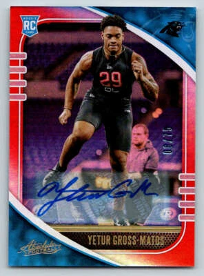 2020 Absolute Signature Spectrum Red #199 Yetur Gross-Matos/75 (ref 220799) - Image 1 of 2