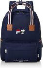 FILA × Snoopy Backpack unisex 15L FP5000 Navy zipper pockets polyester Japan Ne