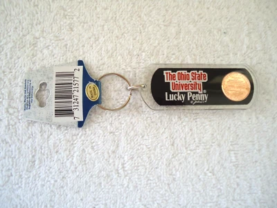 Vtg " NWT " Officially Licensed Game Day " OHIO STATE " Lucky Penny " Keychain - Image 1 of 4