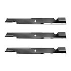 (3) New Notched High Lift Blades Fits Exmark 60" Cut CT Front Runner 11224
