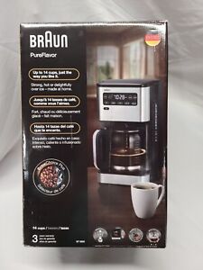 Braun Pure Flavor 14 cup Coffee Maker Brew Choice Plus Fast Brew Cold Hot New