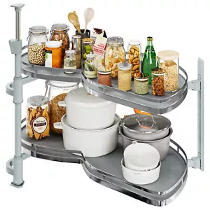 Organizador extraíble de gabinete de cocina con esquina ciega derecha oscilante para zurdos de 36 - Imagen 1 de 7