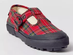 Scarpe Vans Mary Janes tartan rosso a quadri ~ donna 7,5 ~ 8 ~ NUOVE ~ stile 93 ~ fibbia ~ 507452 - Foto 1 di 8