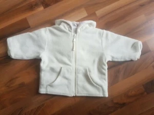 Baby Jacke Übergangsjacke Fleecejacke creme Gr. 80 Winterjacke unisex C&A - Bild 1 von 3