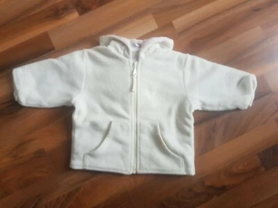 Baby Jacke Übergangsjacke Fleecejacke creme Gr. 80 Winterjacke unisex C&A - Bild 1 von 3