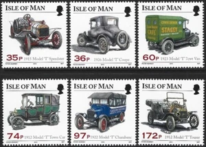 2010 Isle of Man Sg 1597/1602 50th Anniversary of Model Ford T Register MNH - Picture 1 of 2