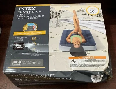 Intex Premium Durabeam 10" Twin Air Mattress with Internal (AA) Battery Pump - Image 1 of 2
