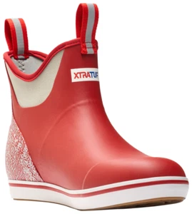 Xtratuf Tailgate Ankle Deck Boots (SIZE Men's 8) Red/Gray (XMAB60BP) - Picture 1 of 6
