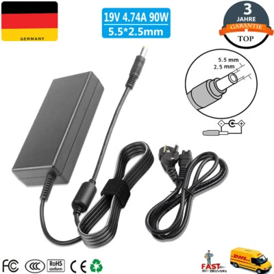 Ladegerät Netzteil 90W 19V 4,74A 5,5x2,5 für Laptop Asus/Toshiba Medion Gateway - Bild 1 von 4