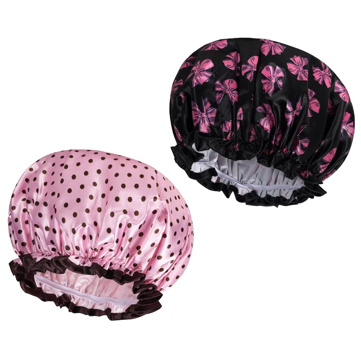 Wiederverwendbare Duschhaube – Doppelschichtig, Wasserdicht, EVA+Polyester, Blau, Für Haarschutz