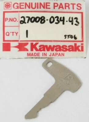 1 NOS Genuíno KAWASAKI G3 KH100 F5 F8 Chave de Ignição Pré-Cortada de Fábrica # 143 Fabricante de Equipamento Original NOVO - Imagem 1 de 3