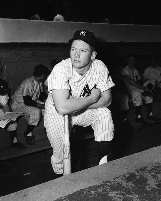 New York Yankees MICKEY MANTLE Glossy 16x20 Photo Print Rookie Year Poster - Image 1 of 1