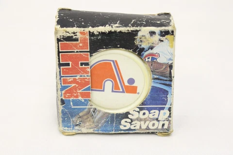 Vintage NEW OLD STOCK Quebec Nordiques Soap Bar Puck Shape -A6 Cover