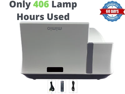 Ultra Short Throw Mimio 280 DLP Interactive Projector 3D HD HDMI 406 Hours Used! - Image 1 of 4