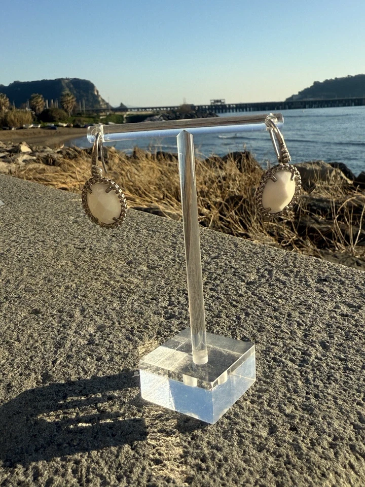 Orecchini In Argento 925 Pietra Bianca  - Immagine 1 di 4