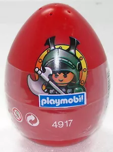 UOVO ROSSO CAVALIERE CON CORNA CASCO PLAYMOBIL 4917 del 05 uovo di Pasqua IMBALLO ORIGINALE NUOVO RARO - Foto 1 di 1