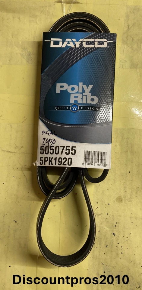 Dayco 5050755 Serpentine Belt Saturn SL SL1 SW1 SC1 1992-2002 - Image 1 of 1