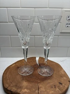 2- Waterford Lismore Champagne Toasting Flutes 9.25” - Picture 1 of 18
