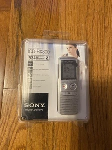 Sony ICD-BX800 2 GB Flash Memory Digital Voice Recorder (Silver) - Picture 1 of 3