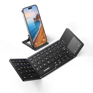 Foldable Bluetooth Keyboard with Touchpad - Portable Wireless Keyboard with H... - Picture 1 of 9