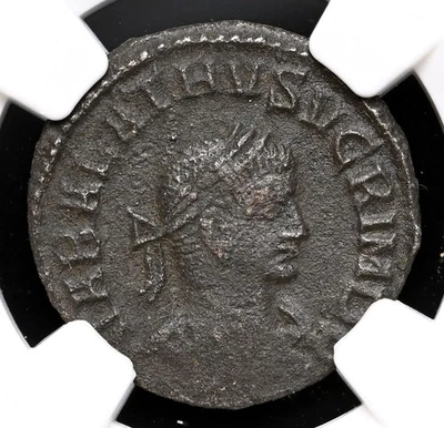 ROMAN EMPIRE. Vabalathus with Aurelian. AD 270-275. Æ Antoninianus, NGC Ch VF - Image 1 of 4