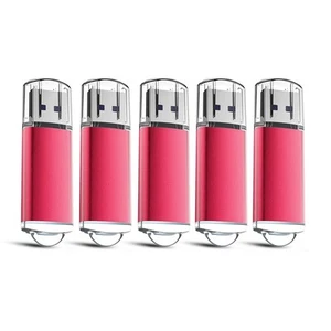 5x USB Stick 2.0 Rot Memory Speicherstick Speichermedien Flash Drive USB 2 GB - Bild 1 von 7