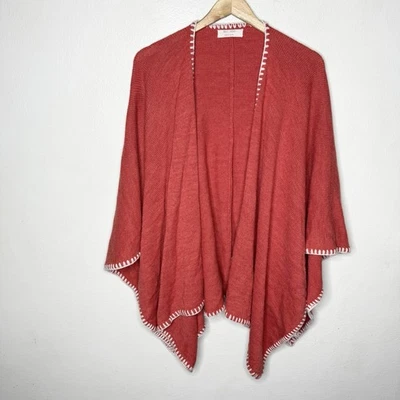 Mer Sea Coral Classic Travel Wrap Women’s One Size White Resortwear Lagenlook - Image 1 of 4