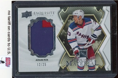 2023-24 Exquisite Collection Materials #EMAF Adam Fox 12/25 - Image 1 of 2