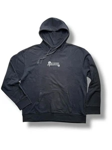 Hollister Navy Floral Logo Hoodie Size XL Front & Back Print VGC - Picture 1 of 10