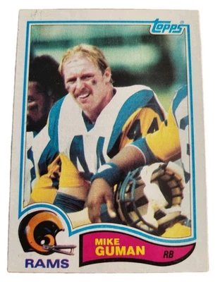1982 Topps Mike Guman Football Card #376 NFL Football Card (G - Image 1 of 2