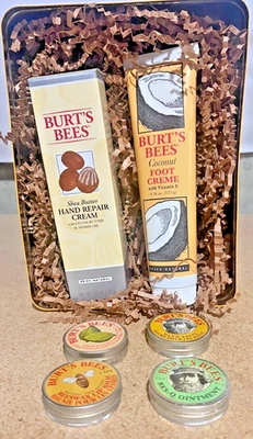 NUEVO Juego de Regalo Clásico Burt's Bees 6 Productos en Lata de Regalo Foto 1 de 4