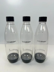 3x SodaStream 840ml Wiederverwendbare Kunststoff Kohlensäure Wasserflaschen - Bild 1 von 2