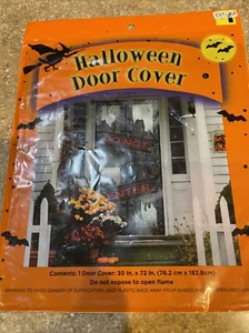 NEW Halloween Door Cover 30" X 72" Ghost / Trick or Treat / Skeleton / Pumpkin - Picture 1 of 4