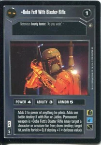 Star Wars CCG Enhanced Premiere Boba Fett With Blaster Rifle - Picture 1 of 1