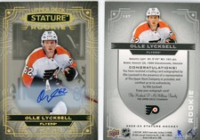 2022-23 STATURE HOCKEY Auto. ROOKIE #170/199 PHILADELPHIA FLYERS Olle Lycksell