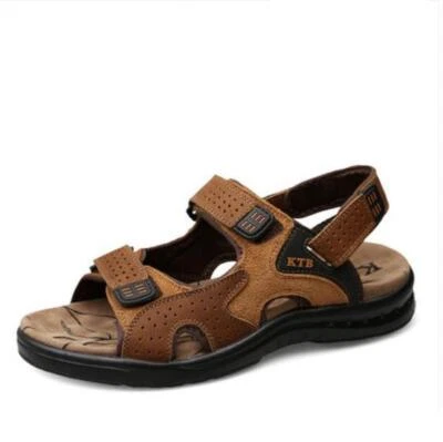 夏季柔软皮鞋运动 Ooting Sandles 人字拖男式沙滩鞋 — 第 1/4 张图片