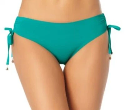 Parte inferior de bikini Anne Cole XS azul verde azulado hipster con corbata lateral para mujer nueva con etiquetas Foto 1 de 4
