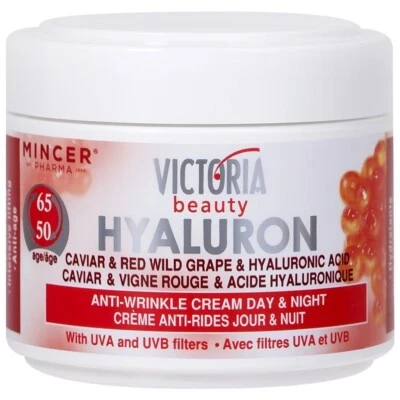 Victoria Beauty Hyaluron Anti-Wrinkle Cream 50+ Shea Butter and Vitamin A 50ml - Image 1 of 4