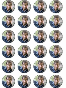 24 X PRE CUT BEAR GRYLLS SURVIVOR PARTY / BIRTHDAY WAFER PAPER CUPCAKE TOPPERS - Picture 1 of 1