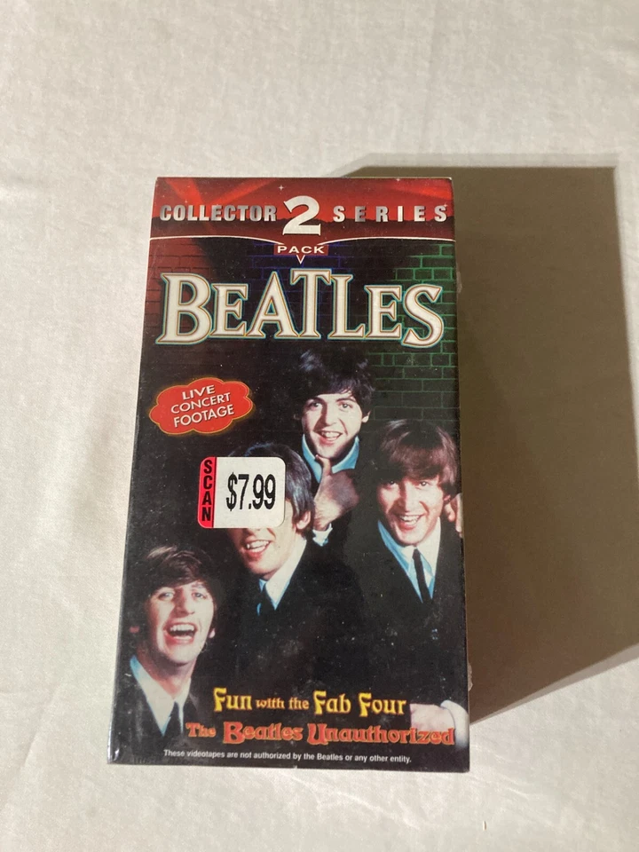 BEATLES 2 SET FUN WITH FAB FOUR UNUATHORIZED COLLECTOR SERIES VHS New-Sealed - Image 1 of 1