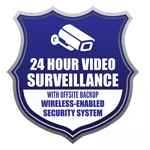 Multipack Adesivo Sicurezza CCTV Resistente alle Intemperie per Casa o Affari di Ellopi - Foto 1 di 1