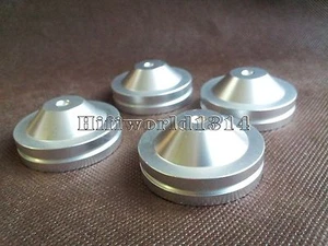 4x Massives Aluminium 43*18mm HiFi Lautsprecher CD Spike Isolierung Füße Basis Ständer Pad  - Bild 1 von 4