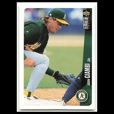 Jason Giambi #243 1996 Collectors Choice Oakland Athletics Baseball Card MLB NM - Image 1 of 3