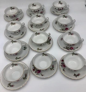 Vintage ROYAL ROSE China Japan 50 pc purchase by each cup, saucer, plate,bowl - Picture 1 of 33