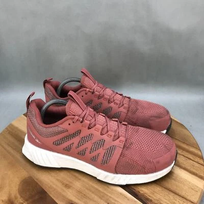 Reebok Fusion Flexweave Composite Toe Work Shoes Womens 10.5 M Pink Mesh - Image 1 of 4