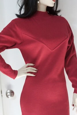 ~Old Stock Vintage 70's R& K Office Work  Any  Occasion   Sweater  Sheath Dress - Imagem 1 de 4