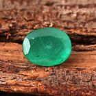 2.75 Ct Certified Natural Emerald Zambia Oval Cut Faceted 10x8 MM Loose Gemstone
