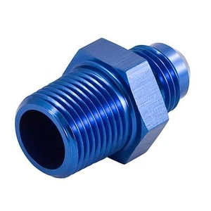 Aluminium Straight Fitting Male To Male AN8 / -8 JIC To 3/8 NPT - Picture 1 of 2
