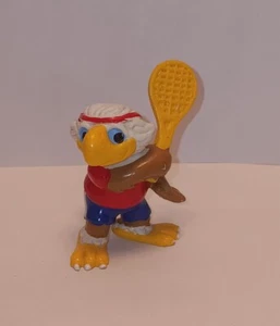 1980/81 Sam the Eagle Olympics Mascot Action Figure Holding a tennis racquet - Picture 1 of 5